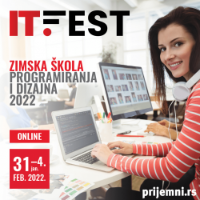 Srednjoškolci, prijavite se za besplatnu onlajn Zimsku školu programiranja i dizajna – IT Fest 2022